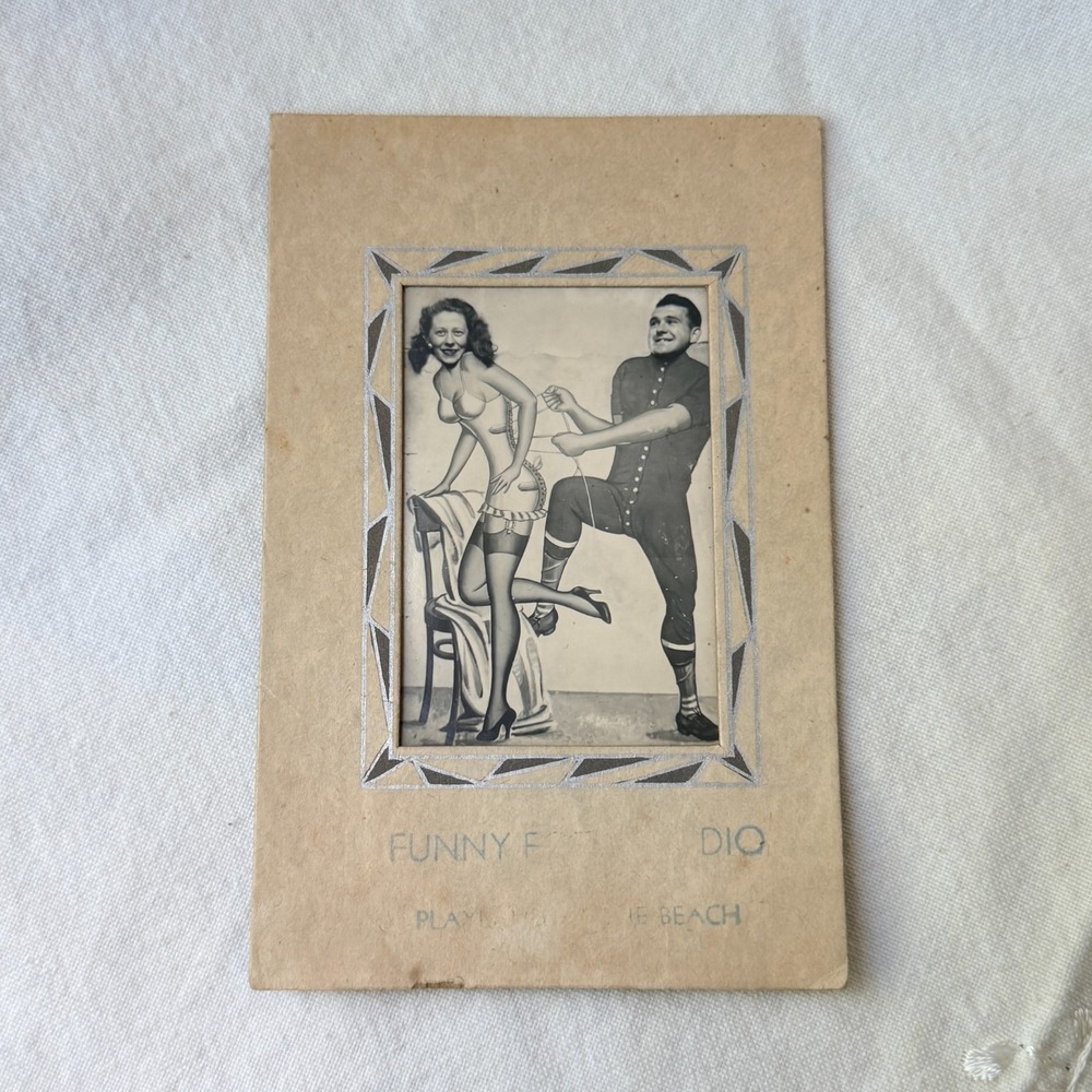 Vintage Arcade Photo Booth Card Playland at the Beach San Francisco Ephemera